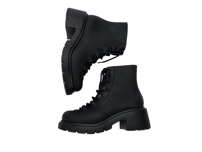 Melissa Cosmo Black High Ankle Boots for Men and Women – Stylish Unisex Waterproof Ankle Boots with Modern Streetwear Design