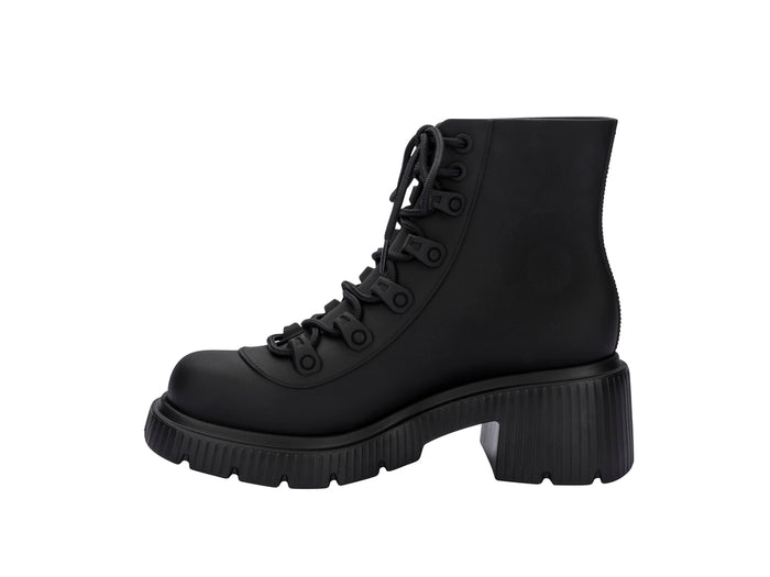 Melissa Cosmo Black High Ankle Boots for Men and Women – Stylish Unisex Waterproof Ankle Boots with Modern Streetwear Design