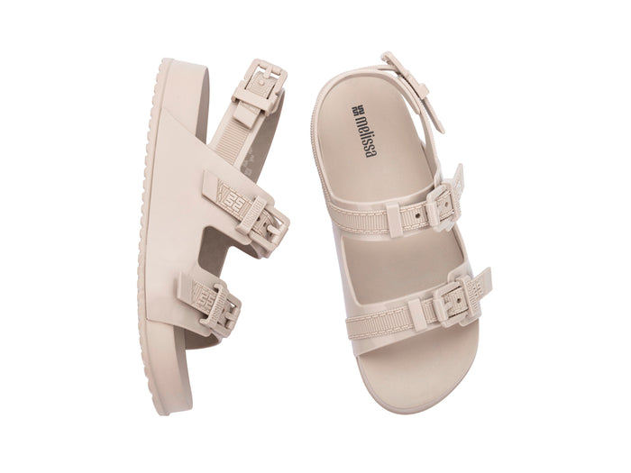 Melissa Cozy Buckle Strap Beige Women Sandal