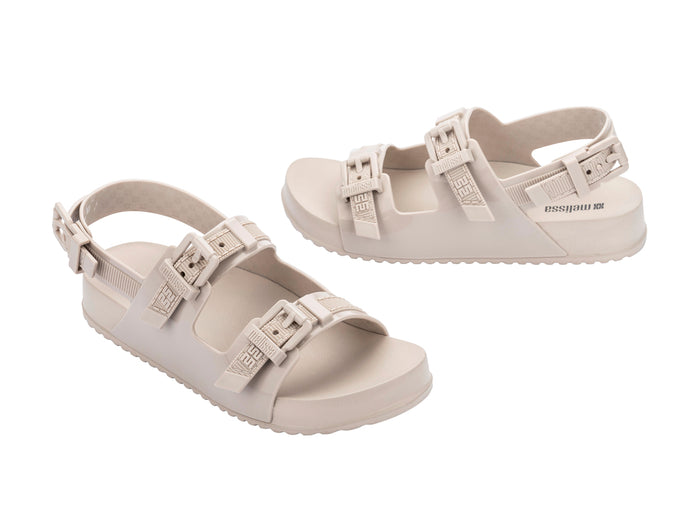 Melissa Cozy Buckle Strap Beige Women Sandal