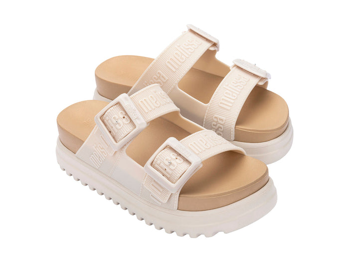 Melissa Cozy M Lover Platform Slipon Beige Slide For Women