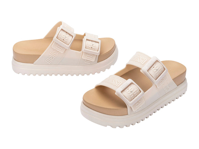 Melissa Cozy M Lover Platform Slipon Beige Slide For Women