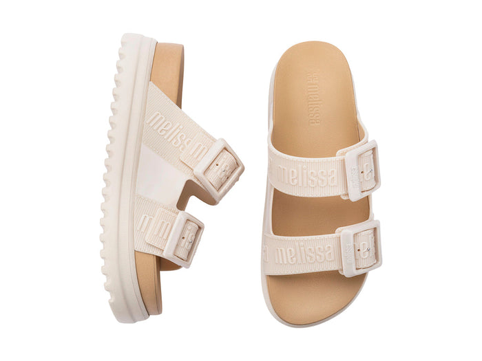 Melissa Cozy M Lover Platform Slipon Beige Slide For Women