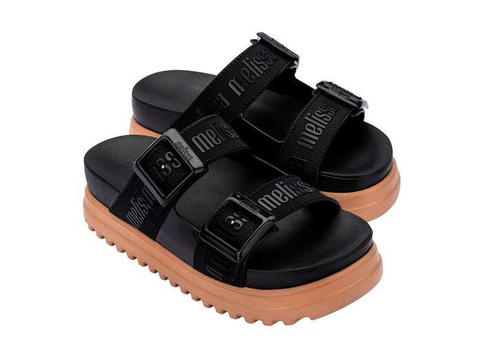 Melissa Cozy M Lover Platform Slipon Black Slide For Women