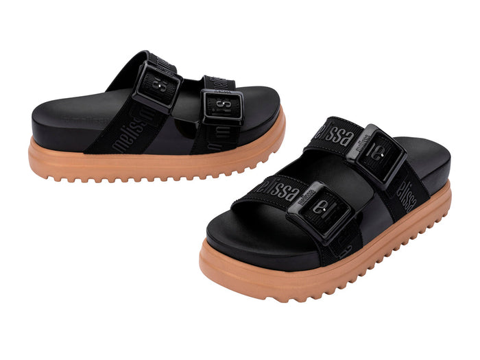 Melissa Cozy M Lover Platform Slipon Black Slide For Women