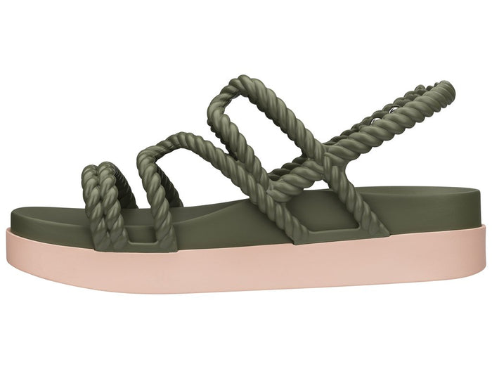 Melissa Dance Salinas green strappy platform sandals for women with stylish design and comfortable fit