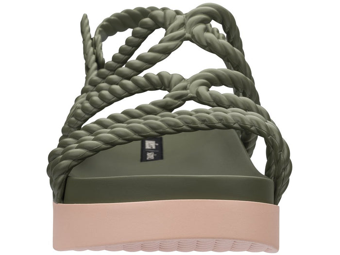 Melissa Dance Salinas green strappy platform sandals for women with stylish design and comfortable fit
