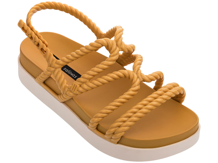 Melissa Dance Salinas Strappy Platform Yellow Sandals for Women