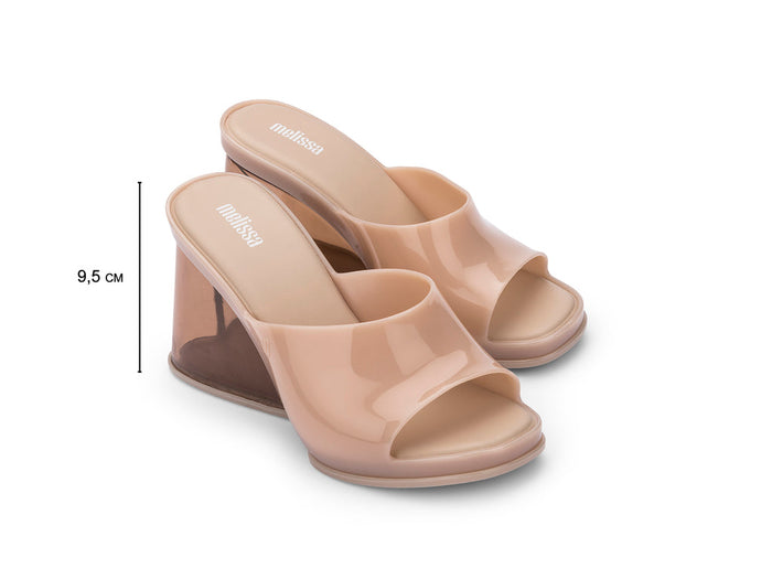 Melissa Darling Beige Heeled Slide Sandal for Women - Stylish and Comfortable Slip-on Heel