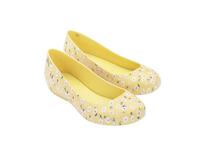 Melissa Dora floral printed yellow ballerinas for women – stylish and comfortable flats