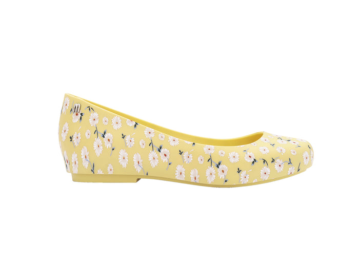 Melissa Dora floral printed yellow ballerinas for women – stylish and comfortable flats