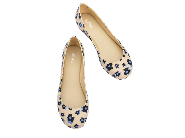 Melissa Dora II Floral Print Round Toe Yellow Ballerinas â€“ Stylish & Comfortable Women's Flats with Floral Design