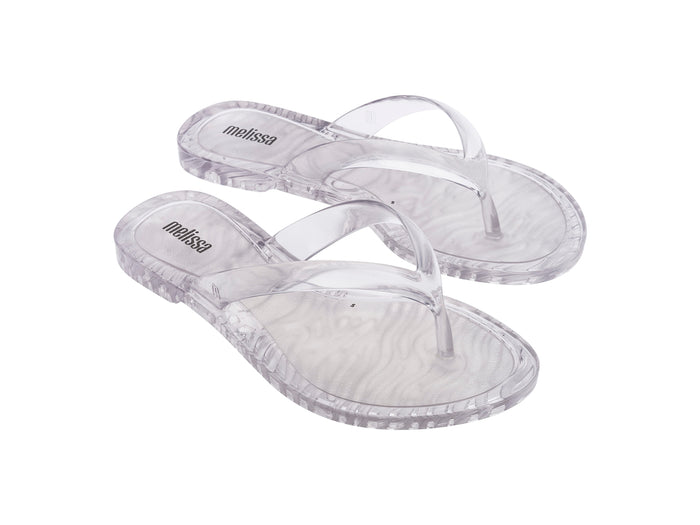 Melissa Duo AD Clear Flip Flops for Women – Stylish and comfortable transparent flip-flops, perfect for casual outings and beachwear.