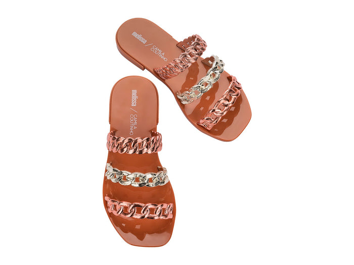 Melissa Feel Camila Coutinho Orange Flats Slide