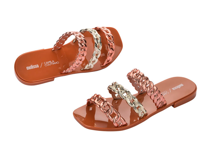 Melissa Feel Camila Coutinho Orange Flats Slide