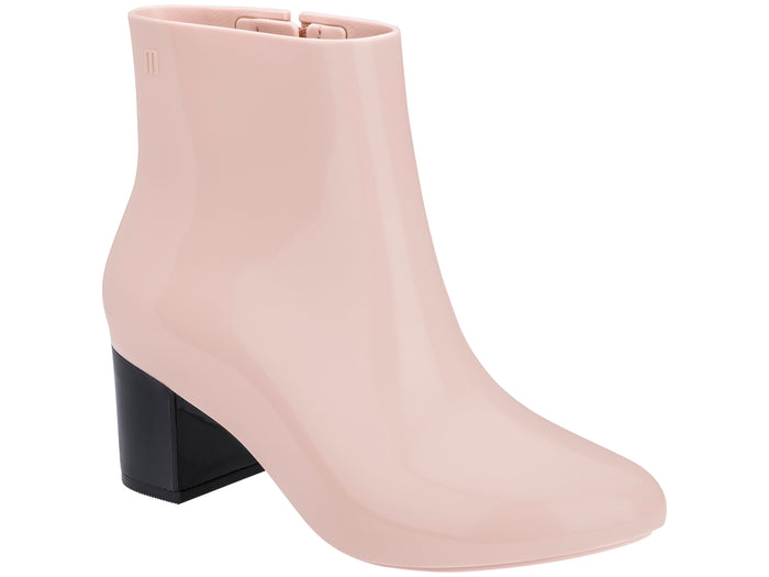 Melissa Femme High Ankle Block Heel Solid Pink Boot for Women