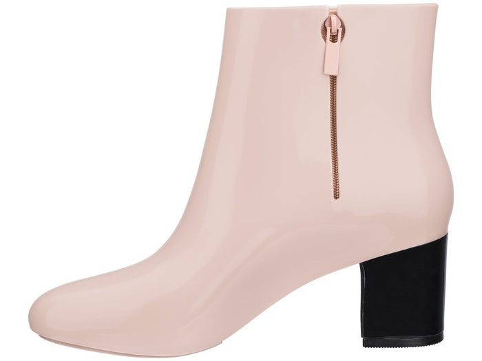 Melissa Femme High Ankle Block Heel Solid Pink Boot for Women