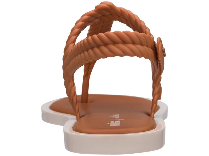 Melissa Flash Salinas Orange Sandal â€“ Stylish and comfortable women's sandal with a rope-effect strap design, made from Mel-Flex material for a perfect fit.