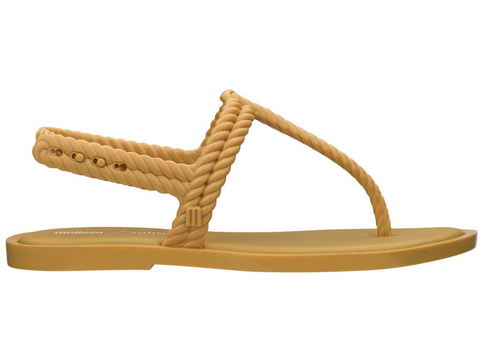 Melissa Flash Sandal Salinas AD Yellow â€“ Trendy and comfortable women's sandal with a stylish rope-effect design, ideal for casual and summer wear