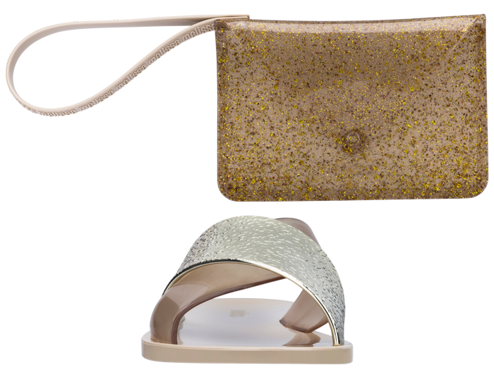 Melissa Good Times Flat Beige Slide for Women