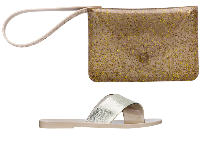 Melissa Good Times Flat Beige Slide for Women
