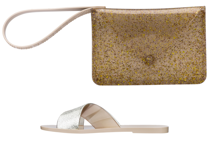 Melissa Good Times Flat Beige Slide for Women