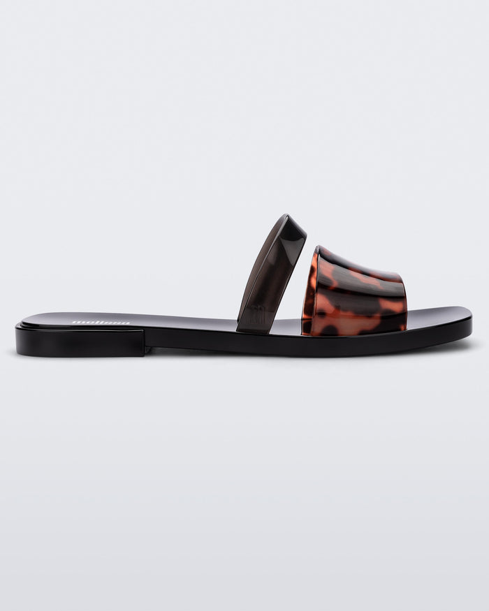 Melissa Ivy II AD Black Flat Slide for Women â€“ Melissa Ivy II Flat Black Slides