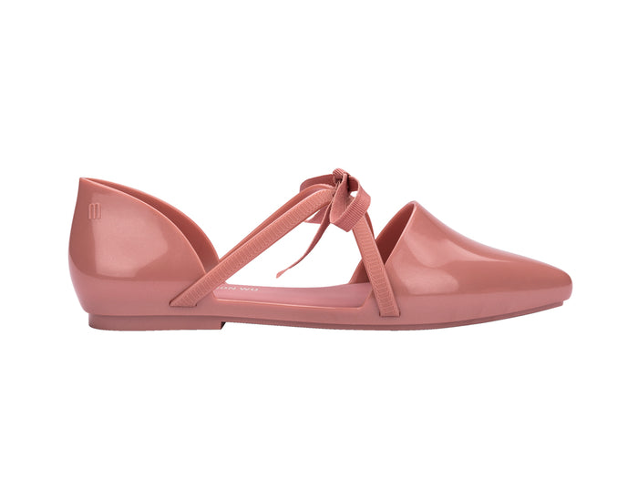 Melissa Jason Wu Pointy Stripe Flat Ballerinas for Women - Stylish and Comfortable Designer Flats with a Sophisticated Pointed Toe and Striped Pattern. Perfect for Everyday and Casual Wear.