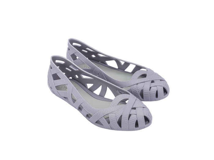 Melissa Jean Jason Wu VII Flat Grey Ballerinas for Women – Elegant and Comfortable Designer Shoes