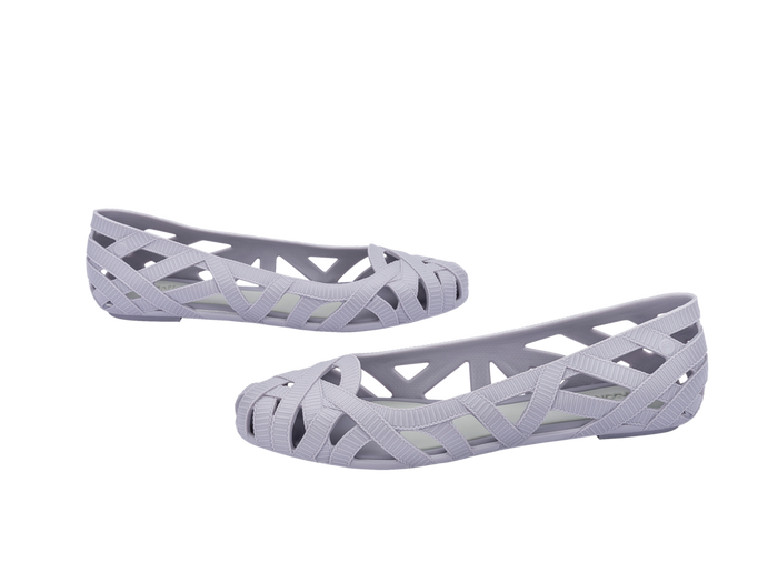 Melissa Jean Jason Wu VII Flat Grey Ballerinas for Women – Elegant and Comfortable Designer Shoes