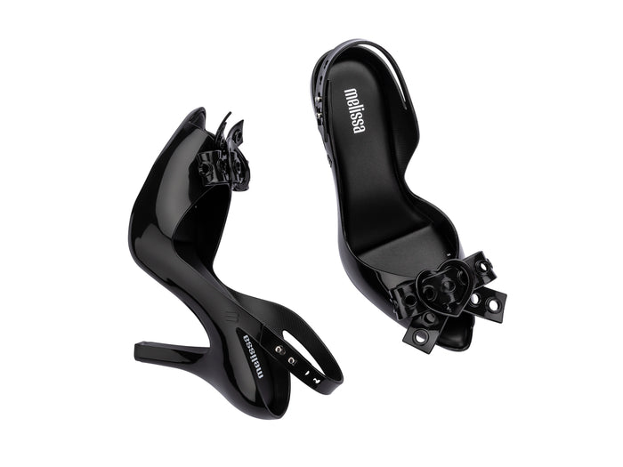 Melissa Lady Dragon Hot black party wear stiletto heels for women