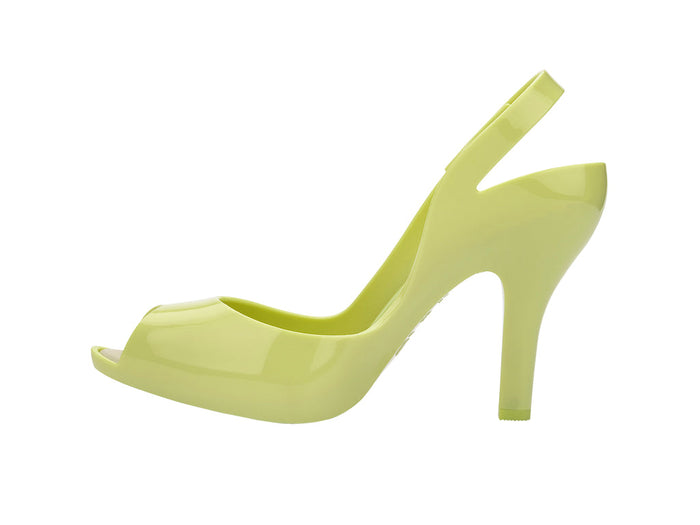 Melissa Lady Dragon II Green Stiletto Heels Sandal for Women - Stylish Peep-Toe Design, Perfect for Parties and Events