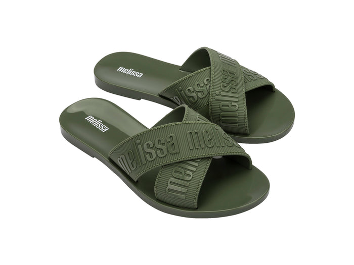 Flat slide sandals