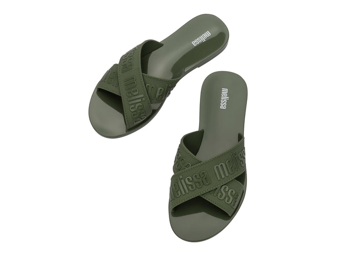 green flat slides