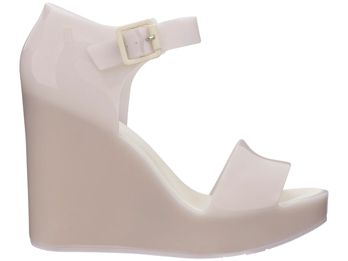 Melissa Mar Ankle Strap Wedge Heels Beige Sandal for Women – Elegant and comfortable wedge sandals with a secure ankle strap, perfect for casual and formal occasions.
