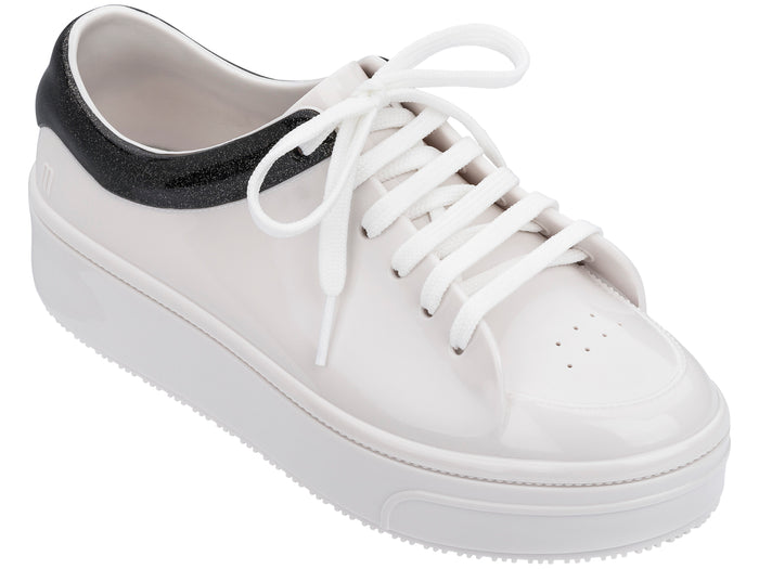 Melissa Mellow Extended Sizing Lace Up White Sneakers