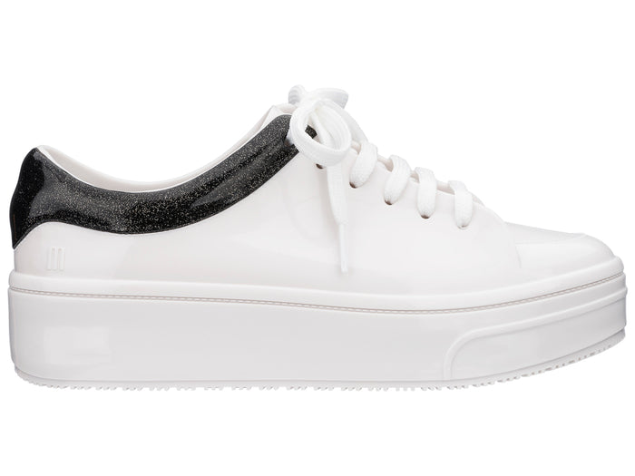 Melissa Mellow Extended Sizing Lace Up White Sneakers