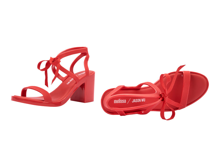 Melissa OphelIa Jason Wu Red Block Heel Sandals For Women
