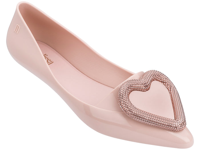 Melissa Pointy Heart Ad Pink