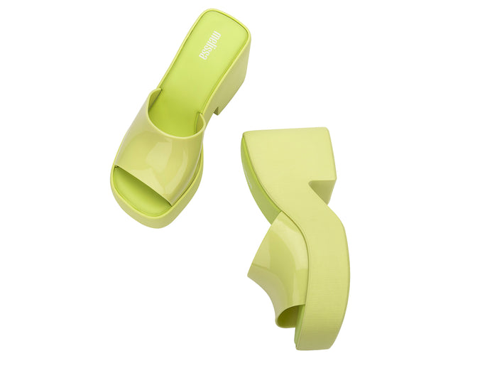 Melissa Posh Yellow Platform Heel Slide for Women – Trendy Platform Slide Sandals with Stylish Elevated Heel
