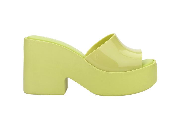 Melissa Posh Yellow Platform Heel Slide for Women – Trendy Platform Slide Sandals with Stylish Elevated Heel