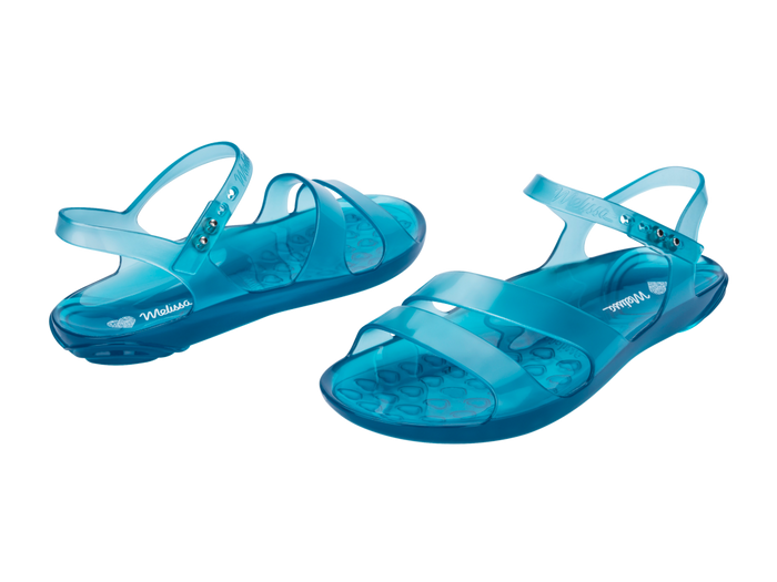 Melissa Real Jelly Flat Blue Sandal for Men and Women - Stylish and Comfortable Unisex Sandals