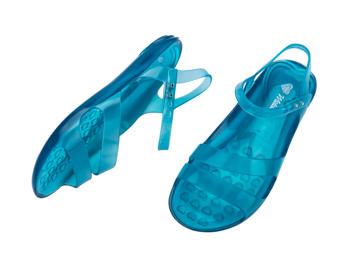 Melissa Real Jelly Flat Blue Sandal for Men and Women - Stylish and Comfortable Unisex Sandals