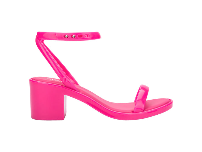 Melissa Shiny II AD Block Heels Pink Sandal For Women