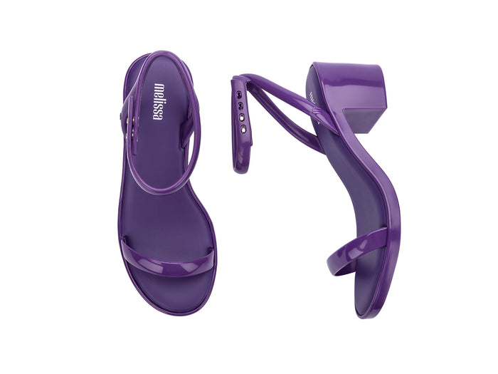 Melissa Shiny II AD Block Heels Purple Sandal For Women