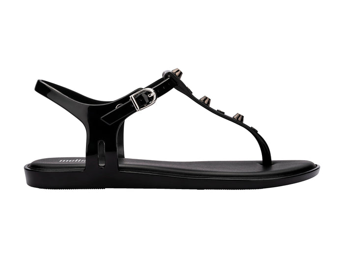 Melissa Solar Studs AD Black Flip Flop Flat Sandals For Women