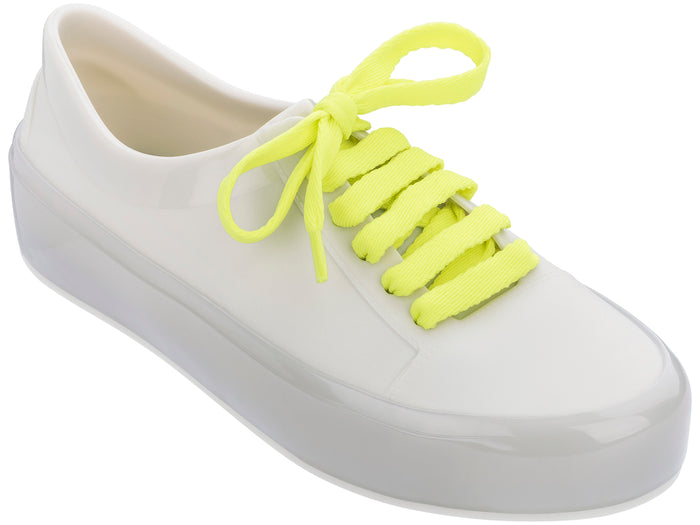 Melissa Street AD Extended Sizing White/Yellow Sneaker â€“ Stylish and Comfortable Women's Sneakers for Casual and Daily Wear.