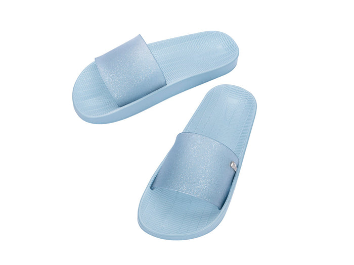Melissa Sun Sunset Blue Flat Slides for Women – Comfortable and Stylish Casual Summer Footwear