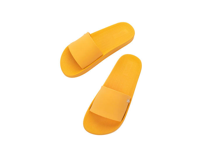 Melissa Sun Sunset Yellow Flat Slides for Women – Trendy and Comfortable Yellow Summer Slides for Daily Wear