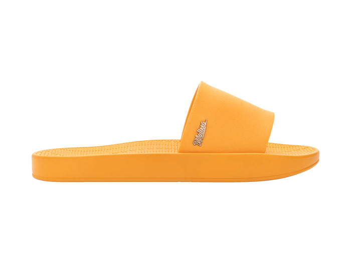 Melissa Sun Sunset Yellow Flat Slides for Women – Trendy and Comfortable Yellow Summer Slides for Daily Wear